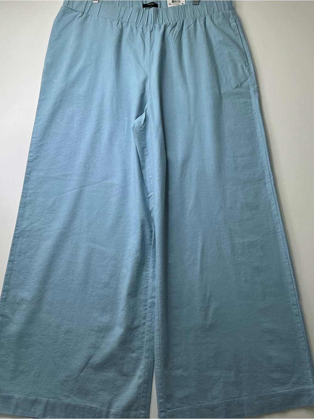 ALFANI Pants Women's Pull Up Casual Elastic Waist Tapered Size XL Blue New